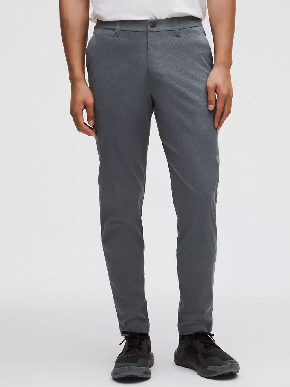 Lululemon Men's ABC Classic Fit Trouser Woven Air Chinos Grey Blue 32 Waist 28L